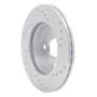 R1 85-88 Chevrolet Nova Front Left Drilled & Slotted Silver Brake Rotor