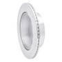 R1 08-14 Mitsubishi Montero Limited (Mexico) Rear Right Drilled & Slotted Silver Brake Rotor