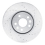 R1 10-17 Renault SAFRANE (Mexico) Front Right Drilled & Slotted Silver Brake Rotor