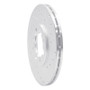 R1 82-85 Toyota Celica Front Right Drilled & Slotted Silver Brake Rotor