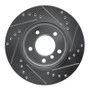 R1 05-07 BMW 120i (Mexico) Front Left Drilled & Slotted Silver Brake Rotor