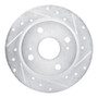 R1 79-81 Toyota Celica Rear Right Drilled & Slotted Silver Brake Rotor