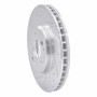 R1 90-98 Mercedes-Benz SL500 Front Left Drilled & Slotted Silver Brake Rotor