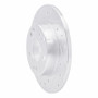 R1 83-89 Mercedes-Benz 190D Front Left Drilled & Slotted Silver Brake Rotor
