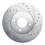 R1 00-06 Peugeot 406 (Mexico) Front Right Drilled & Slotted Silver Brake Rotor
