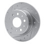 R1 61-91 Mercedes-Benz 230 Rear Left Drilled & Slotted Silver Brake Rotor