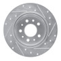 R1 61-91 Mercedes-Benz 230 Rear Left Drilled & Slotted Silver Brake Rotor