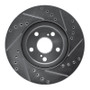 R1 09-15 Toyota Corolla (Mexico) Front Left Drilled & Slotted Silver Brake Rotor