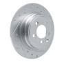 R1 00-06 Rover 75 (Mexico) Rear Right Drilled & Slotted Silver Brake Rotor