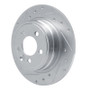 R1 00-06 Rover 75 (Mexico) Rear Left Drilled & Slotted Silver Brake Rotor