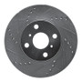 R1 04-06 Scion XA Front Left Drilled & Slotted Silver Brake Rotor