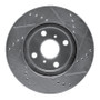 R1 04-06 Scion XA Front Left Drilled & Slotted Silver Brake Rotor