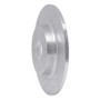 R1 17-20 Honda Civic Coupe Rear Left Drilled & Slotted Silver Brake Rotor