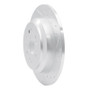R1 16-25 Honda Ridgeline Rear Right Drilled & Slotted Silver Brake Rotor