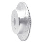 R1 06-20 Lexus IS250 Rear Right Drilled & Slotted Silver Brake Rotor