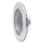 R1 06-20 Lexus IS250 Rear Right Drilled & Slotted Silver Brake Rotor