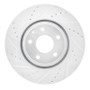 R1 16-25 Mazda CX-5 Front Left Drilled & Slotted Silver Brake Rotor