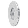 R1 16-25 Mazda CX-5 Front Left Drilled & Slotted Silver Brake Rotor