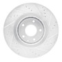 R1 16-25 Mazda CX-5 Front Left Drilled & Slotted Silver Brake Rotor