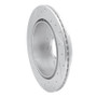 R1 07-12 Ford Edge Rear Right Drilled & Slotted Silver Brake Rotor