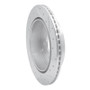 R1 07-12 Ford Edge Rear Left Drilled & Slotted Silver Brake Rotor