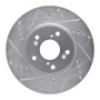 R1 13-22 Honda Accord Sedan Front Left Drilled & Slotted Silver Brake Rotor
