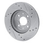 R1 15-20 Honda Fit (Mexico) Front Left Drilled & Slotted Silver Brake Rotor