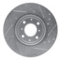 R1 15-20 Honda Fit (Mexico) Front Left Drilled & Slotted Silver Brake Rotor