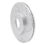 R1 13-25 Honda Accord Coupe Front Right Drilled & Slotted Silver Brake Rotor