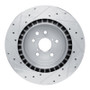 R1 08-14 Lexus IS F Rear Right Drilled & Slotted Silver Brake Rotor