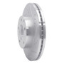 R1 92-95 Mazda MPV Front Right Drilled & Slotted Silver Brake Rotor