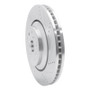R1 07-23 Lexus LS600h Right Front Drilled & Slotted Silver Brake Rotor