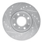 R1 86-91 Acura Integra Front Right Drilled & Slotted Silver Brake Rotor