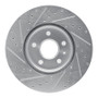 R1 06-15 Lexus IS250 Rear Right Drilled & Slotted Silver Brake Rotor