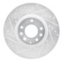 R1 06-07 Mazda 6 Front Left Drilled & Slotted Silver Brake Rotor