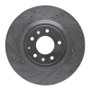 R1 04-11 Mazda RX-8 Front Left Drilled & Slotted Silver Brake Rotor