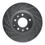 R1 04-08 Mazda RX-8 Front Left Drilled & Slotted Silver Brake Rotor