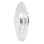 R1 01-05 Mazda Miata Rear Right Drilled & Slotted Silver Brake Rotor