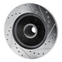 R1 77-78 Buick Riviera Front Left Drilled & Slotted Silver Brake Rotor