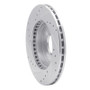 R1 85-93 Chevrolet SPECTRUM Front Right Drilled & Slotted Silver Brake Rotor