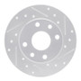 R1 85-89 Chevrolet SPECTRUM Front Right Drilled & Slotted Silver Brake Rotor