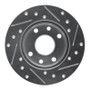 R1 85-89 Chevrolet SPECTRUM Front Left Drilled & Slotted Silver Brake Rotor