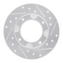 R1 76-81 Honda Accord Hatchback Front Right Drilled & Slotted Silver Brake Rotor