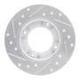 R1 76-81 Honda Accord Hatchback Front Right Drilled & Slotted Silver Brake Rotor