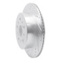 R1 01-06 Lexus LS430 Rear Left Drilled & Slotted Silver Brake Rotor