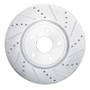 R1 01-06 Lexus LS430 Front Right Drilled & Slotted Silver Brake Rotor