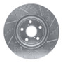 R1 01-06 Lexus LS430 Front Left Drilled & Slotted Silver Brake Rotor