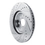 R1 17-25 Buick Enclave Front Right Drilled & Slotted Silver Brake Rotor