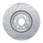 R1 17-25 Buick Enclave Front Right Drilled & Slotted Silver Brake Rotor