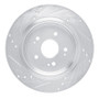 R1 15-25 Acura ADX Rear Right Drilled & Slotted Silver Brake Rotor